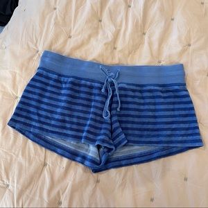 Hard Tail Royal Blue stripped Terrycloth shorts
